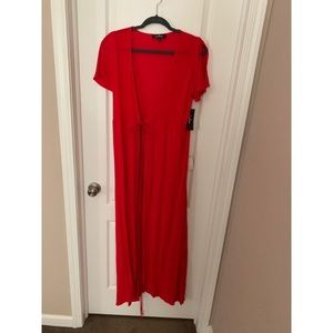 Lulu’s Much Obliged Red Wrap Dress